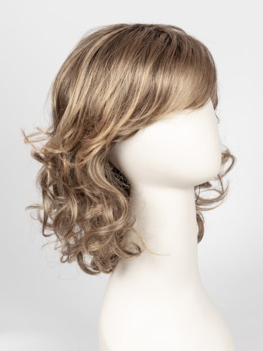 24BT18S8 SHADED MOCHA | Medium Natural Ash Blonde & Light Natural Gold Blonde Blend, Shaded with Medium Brown