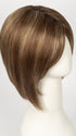MAPLE-SUGAR-R | Light-Medium Brown Base with Warm Medium Blonde Highlights and Dark Brown Roots