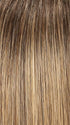 24BT18S8 SHADED MOCHA | Medium Natural Ash Blonde & Light Natural Gold Blonde Blend, Shaded with Medium Brown