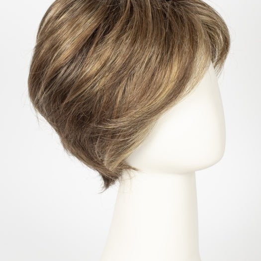 TOBACCO MIX | Medium Brown Base with Light Golden Blonde Highlights and Light Auburn Lowlights and Dark Roots