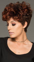 The side bang can be cut or trimmed by your stylist. The layered curl provides full coverage along the hairline