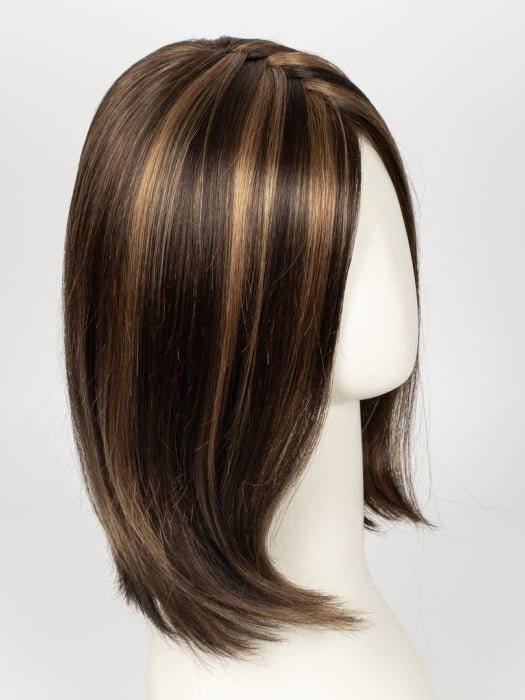 FS6/30/27 TOFFEE TRUFFLE | Brown, Medium Red-Gold, Medium Red-Gold Blonde Blend with Medium Red Gold Blonde Bold Highlights