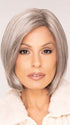 Roxie in KYLA by JON RENAU in color 56F51 OYSTER | Light Grey with 20% Medium Brown Front, graduating to Grey with 30% Medium Brown Nape. PPC MAIN IMAGE