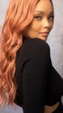 LAVISH WAVEZ by Rene of Paris in DUSTY-ROSE | Medium Coral Red Base with Dark Brown Roots