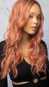 DUSTY-ROSE | Medium Coral Red Base with Dark Brown Roots