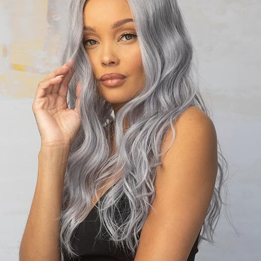 LAVISH WAVEZ by Rene of Paris in LUNAR-HAZE | Dark brown base light lavender mix PPC MAIN IMAGE FB MAIN IMAGE