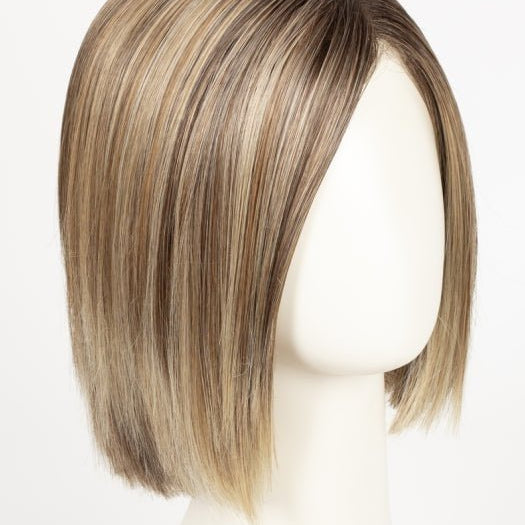 SAND MULTI ROOTED 14.24.12 | Medium Ash Blonde, Lightest Ash Blonde, and Lightest Brown Blend with Dark Shaded Roots