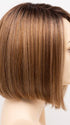 GOLDEN-NUTMEG | Medium Brown roots with overall Warm Cinnamon base and Golden Blonde highlights