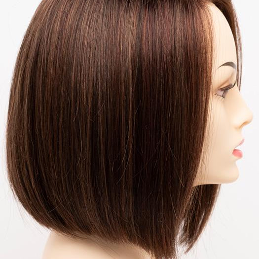 CHOCOLATE-CHERRY | Dark Brown roots with overall Medium Brown base with Deep Red highlights