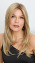 This hair topper features sleek, long hair