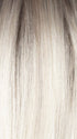 MILKY-OPAL-R | A Blend of Creamy Blonde and White Blonde Rooted with Warm Brown