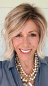 Shannon @shannonwigsout is wearing LOS ANGELES by BELLE TRESS in color MILKSHAKE BLONDE R | A mixture of Light Sandy Brown, Highlighted with Light Ash Blonde with a Hint of Light Platinum Blonde with a Medium Root Color