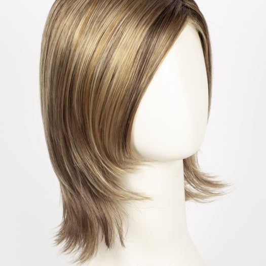 BERNSTEIN ROOTED | Light Brown base with subtle Light Honey Blonde and Light Butterscotch Blonde highlights and Dark Roots