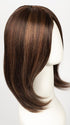 FS4/33/30A MIDNIGHT COCOA | Dark Brown, Medium Red, Medium Natural Red Blonde/Brown Blend with Medium Natural Red Blonde/Brown Blend Bold Highlights