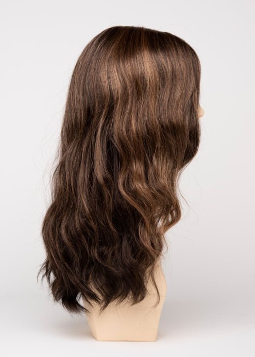 AMARETTO CREAM | Dark Brown roots with overall Medium Brown base with Honey Blonde highlights