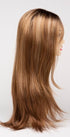 GOLDEN-NUTMEG | Medium Brown roots with overall Warm Cinnamon base and Golden Blonde highlights
