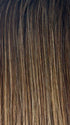 ICED-MOCHA-R | Medium Brown Base Blended with Light Blonde Highlights and Dark Roots