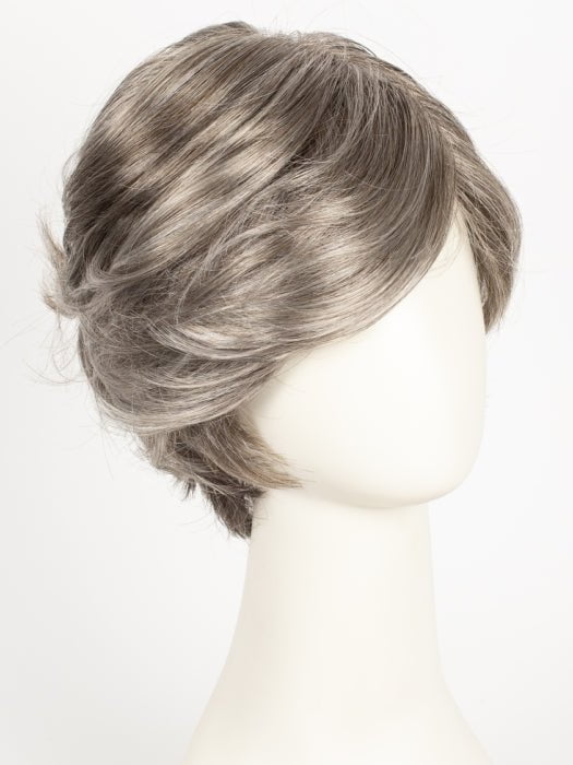 39F38 ROASTED CHESTNUT | Light Natural Ash Brown with 75% Grey Front, graduating to Medium Brown with 35% Grey Nape