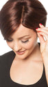 The hand-tied monofilament part creates the scalp appearance you see here | Color: Chocolate Cherry
