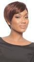 This short angled cut works on all face shapes | Color: Chocolate Cherry