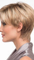 Shorter left side provides coverage for your own hair and hairline | Color: Sparkling-Champagne
