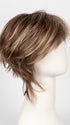 MAPLE-SUGAR-R | Light-Medium Brown Base with Warm Medium Blonde Highlights and Dark Brown Roots