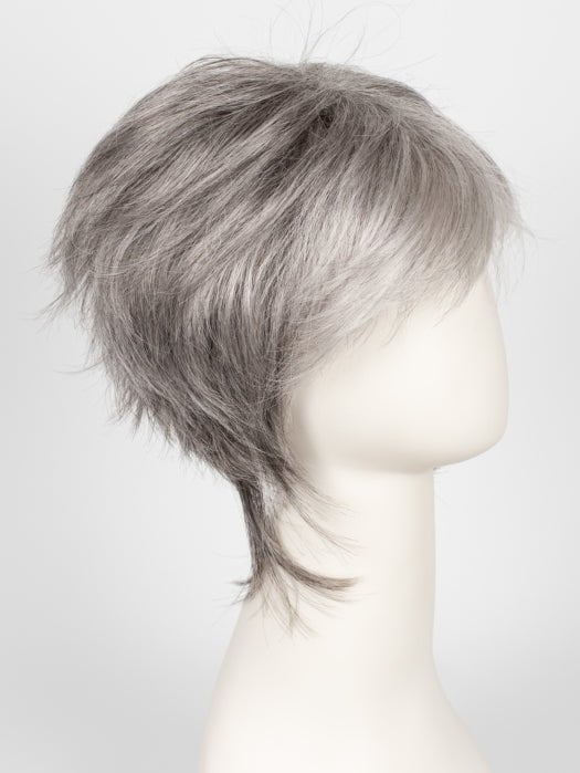 SILVER STONE  | Silver Medium Brown Blend That Transitions To More Silver Then Medium Brown Then To Silver Bangs