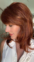 Jenny B. @thewiggygirl wearing NADIA by ENVY BY ALAN EATON in color LIGHTER RED | Irish Red with subtle Blonde highlights
