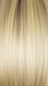 NM LIGHT ASH BLOND-R | This stunning cream ash blonde features natural-looking ash brown and white-grey roots that blend seamlessly into a variety of ash blonde tones. Woven with ash pearl blonde, creamy ivory, and pale creams, this fashion-forward shade delivers a sophisticated, multi-tonal finish for an elegant ash blonde look.