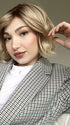 Maha wearing NOLA by Ellen Wille in color: BAHAMA BEIGE SHADED 16.25.20