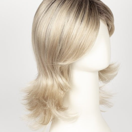 CHAMPAGNE ROOTED | Light Beige Blonde,  Medium Honey Blonde, and Platinum Blonde Blend with Dark Roots
