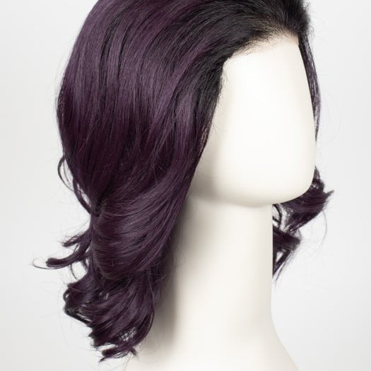 MIDNIGHT-IRIS | Blend of Darkest Brown and Dark Violet with Black Roots