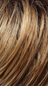 27T613S8 SHADED SUN | Medium Natural Red-Gold Blonde & Pale Natural Gold Blonde Blend and Tipped, Shaded with Medium Brown