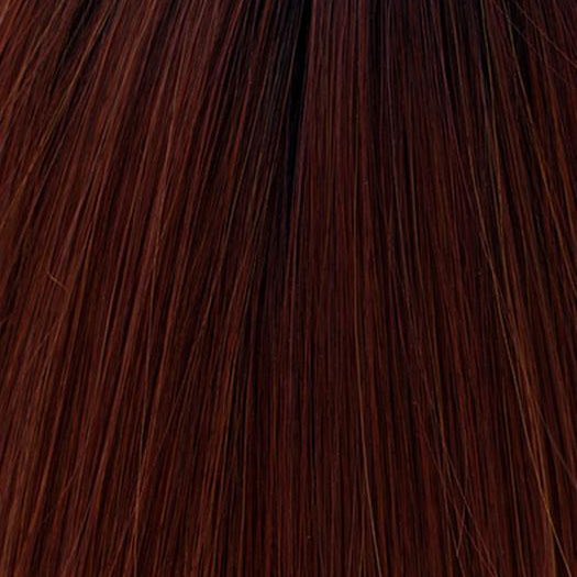 CAYENNE WITH GINGER ROOT | Dark Auburn, Medium Copper and Dark Brown Roots