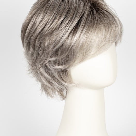 STONEGREY-ROOTED 56.60.48 | Blend of Medium Brown Silver Grey and white with Dark Roots