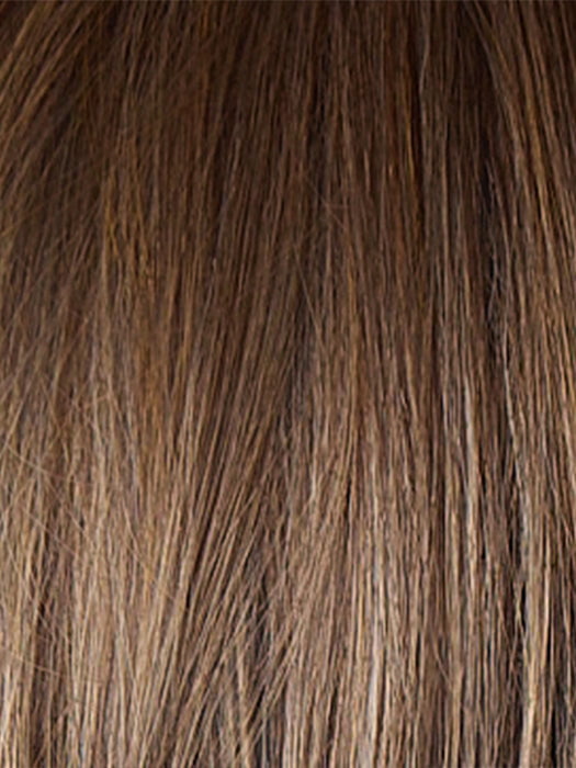 CAFFE-MISTO-R | A chic blend of dark brown, medium brown, and ash blond highlights. Deep brown root for a modern, on-trend look.                     