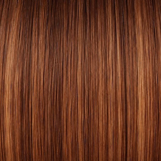 CAFE ROUGE R | A dimensional auburn copper blend with rich reddish-brown roots melting into warm copper highlights
