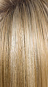 CREAMY-TOFFEE-R | Rooted Dark Blonde Evenly Blended with Light Platinum Blonde and Light Honey Blonde
