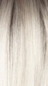 MILKY-OPAL-R | A Blend of Creamy Blonde and White Blonde Rooted with Warm Brown
