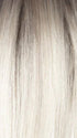 MILKY-OPAL-R | A Blend of Creamy Blonde and White Blonde Rooted with Warm Brown