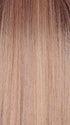 MUSHROOM MELANGE | A modern Mushroom Blonde with a Mid-Brown Root, featuring tones of Cream, Pale Chocolate, and Soft Steel Blonde