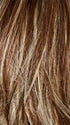 SNOWY-UMBER-R | Medium Ginger Brown base with White Blond highlights