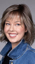 Model is wearing BUDAPEST by BELLETRESS in color BUTTERED-TOAST-R | A mix of Blonde and Brown tones