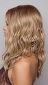 Model is wearing FRANKY by RENE OF PARIS in color BUTTER BISCUIT BLOND | Soft, Pale Chocolate Root that melts into a blend of Buttery and Biscuit Blonde tones