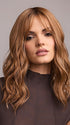 Model is wearing FRANKY by RENE OF PARIS in color MOCHA MOUSSE | Rooted Brunette featuring a Rich Mocha‑Chocolate Base layered with expertly blended highlights