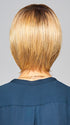 Model is wearing ENLIGHTEN by GABOR in color SS-MEDIUM-BLONDE | Medium Blonde with Warm Highlights & Dark Brown Roots