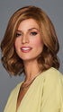 Model is wearing STUNNING VIEW by GABOR in color MEDIUM-RED | Medium Reddish Brown with Subtle Copper Highlights