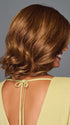 Model is wearing STUNNING VIEW by GABOR in color MEDIUM-RED | Medium Reddish Brown with Subtle Copper Highlights