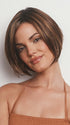 Model is wearing MAGGIE by RENE OF PARIS in color MARBLE-BROWN-R | Medium Brown Evenly Blended with Light Honey Brown