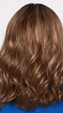 MOLLY by ENVY in CINNAMON TOFFEE |  Neutral to Warm Light Brown with Dark Brown Roots
